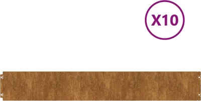 A long, narrow, brown product is shown horizontally against a white background. A purple circle with 'X10' in white text is in the upper right corner.