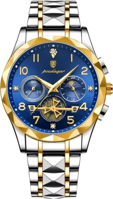 Produktbild von Elegante Herrenuhr POEDAGAR in Blau - Jetzt kaufen KP34995