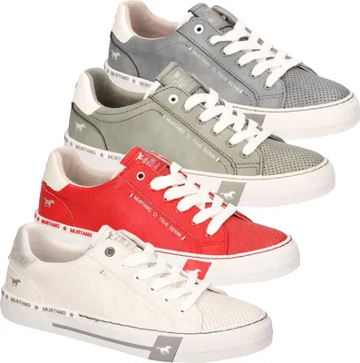 Produktbild von Mustang Damen Sneaker Schnürschuhe Halbschuhe 1353-301, Größe:37 EU, Farbe:Beige