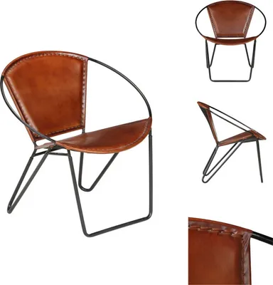 Produktbild von vidaXL Sessel Braun Echtleder -  Sessel