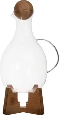 Produktbild von Glühweinkrug, Borosilikatglas/Bambus, 1,8 l Natur / Sagaform