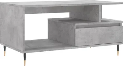 Obrázek produktu pro vidaXL Konferenční stolek Concrete Grey 90x49x45 cm Dřevěný materiál