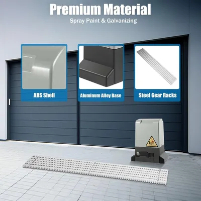 Obrázok produktu pre Automatický otvárač posuvných brán - 750W - strieborný - systém určený pre ťažké brány