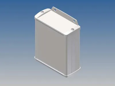 Image de Boîtier En Aluminium - Blanc - 100 X 85 8 X 36 9 Mm - Avec Bride