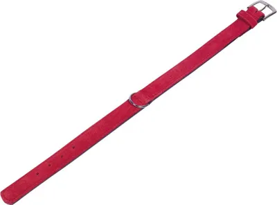 Produktbild von Nobby Halsband "VELOURS" 27 cm (20-25 cm); 12/14 mm, rot (Lollipop)