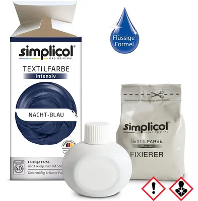 Obrázek produktu pro Simplicol textilní barvivo intenzivní vše v 1 v noční modré barvě