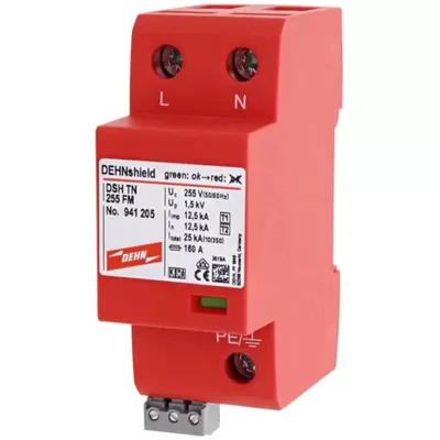 Immagine prodotto di Dehn 941205 DSH TN 255 FM scaricatore combinato DEHNshield tipo 1+2 f.1ph sistemi TN (941205)