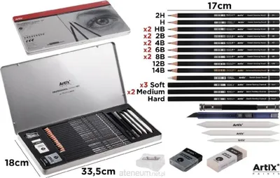 Obrázek produktu pro Profesionalny zestaw do szkicowania