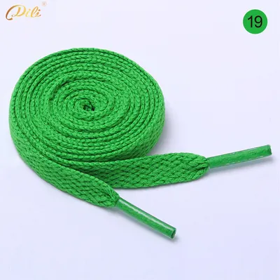 Produktbild von Schnürsenkel flach 90 cm 19# grün 8 mm breit