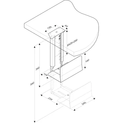 Immagine prodotto di ROLINE Secomp CS-10 - Halterung für Systemeinheit - Schwarz (17.03.1127)