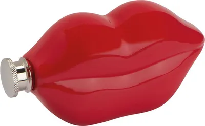 Produktbild von Flachmann "Kußmund" / aus Edelstahl / 178 ml