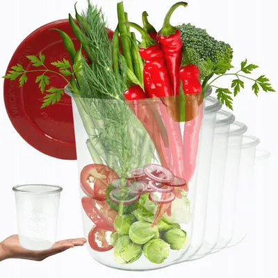 Produktbild von Weck Glasbehälter 850ml mit Silikondeckel 6er-Set