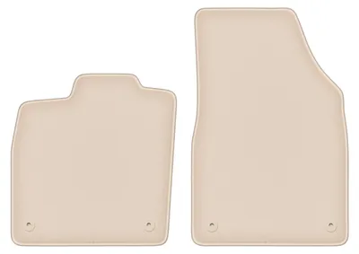 Produktbild von DURBAN Beige Velours-Fußmatten vorne für Audi Q4 e-TRON (2021-2022)