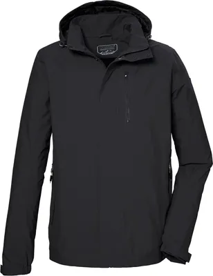 Produktbild von Killtec Funktionsjacke mit Kapuze für Herren wasserdicht, Größe:M, Farbe:Schwarz