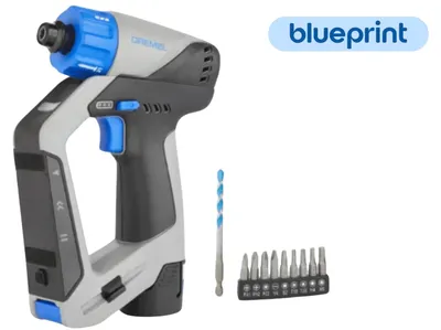 Image de Perceuse multifonction Blueprint (DD12V-S1) - DREMEL - avec 1 batterie 2AH - chargeur - accessoires - F013DD12JA