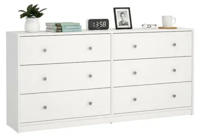 Produktbild von Kommode Rick, Wohnzimmerbuffet, Wohnzimmer-Sideboard, Moderne Küchen-Speisekammer, 143x30 h68 cm, Weiß