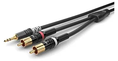 Zdjęcie produktu dla Kabel audio jack 3 5 mm cinch rca 0 9 m do kina domowego