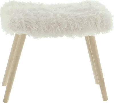 Produktbild von FRANK FLECHTWAREN Hocker Kuschelfell