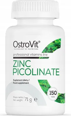 Produktbild von OstroVit Zinkpicolinat Nahrungsergänzungsmittel 150 Tabletten