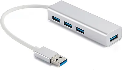 Productafbeelding van Sandberg 333-88 USB 3.0 Hub, 4-poorts, 4x USB 3.0 SuperSpeed, zilver