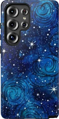 Produktbild von Sternenklare Galaxie in Blau – Hülle Kompatibel mit Samsung Galaxy S25 Ultra