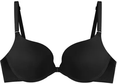 Produktbild von Damen Push-Up-BH mit Bügel, gepolstert, verstellbar, elastisch, weich, atmungsaktiv, kein Hängenbleiben, einfarbig, Damen-Büstenhalter