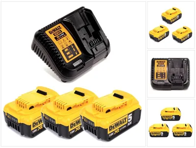 Produktbild von DeWalt Akku Plus Starterkit DCB115P3 mit 3x Akku 5,0Ah + Ladegerät