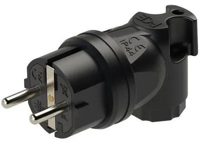 Produktbild von PC ELECTRIC Schutzkontakt Winkelstecker Vollgummi IP44, 1 Stk.