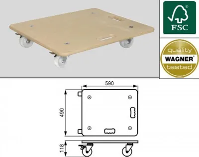 Obrázek produktu pro Podložka transportní MM 1116 nosnost 250 kg (20111601)