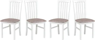 Produktbild von Esszimmerstuhl - Set 4x Milano 1, weiss, dora 22