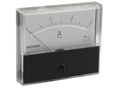 Productafbeelding van Analoge stroommeter, paneelmontage, 3A DC / 70 x 60 mm