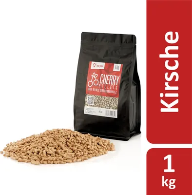Zdjęcie produktu dla Pellet wiśniowy BBQ-Toro wykonany w 100% z drewna wiśniowego, 1 kg