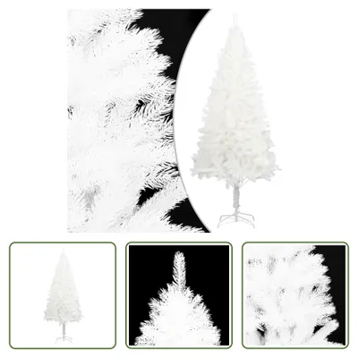 Produktbild von The Living Store Künstlicher Weihnachtsbaum Naturgetreue Nadeln Weiß 240 cm