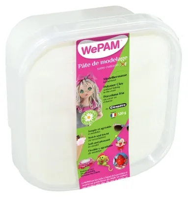 Lufttrocknende Modelliermasse, 500 g, Weiß