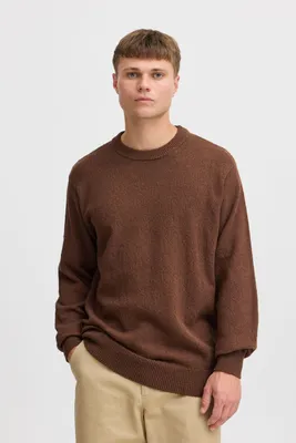 Immagine prodotto di Maglione da uomo Solid SDIke, maglia a maglia grossa, con collo e polsini a costine, misto cotone, vestibilità comoda