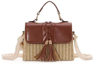 Produktbild von Tas für Frauen, braun, Sommer, Strand, Clutch