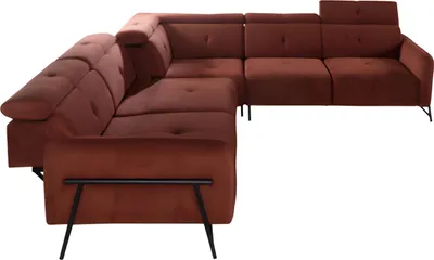 Immagine prodotto di Divano angolare di design Divano a L Arancione Rivestito Divano letto Tessile Mobili di alta qualità