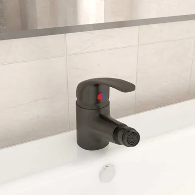 Produktbild von The Living Store Badezimmer Bidet Mischbatterie Grau 13x12 cm