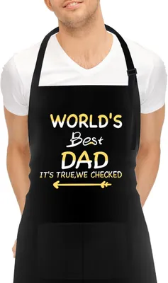 Produktbild von BBQ Schürze für Männer, Wasserdicht, Verstellbar, 2 Taschen, für Kochen und Grillen