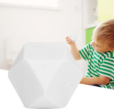 Produktbild von Kinder Logik-Puzzle-Spielzeug, ABS, lustiger Stressabbau, 3D-Block, Montage, pädagogisches Geburtstagsgeschenk, Weiß
