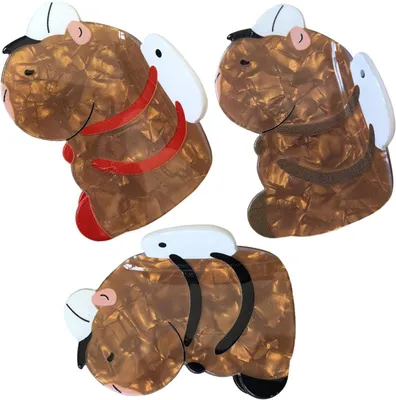 Productafbeelding van Dierenklauwklemmen van acryl, 3 stuks