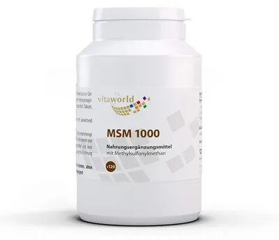 Produktbild von Vitaworld MSM 1000 Tabletten, 120 St. Tabletten