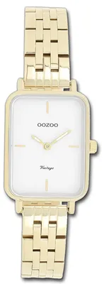 Imagen del producto de Oozoo Damenuhr, Serie Vintage, correa de metal dorada, reloj de cuarzo analógico, modelo D3UOC20418