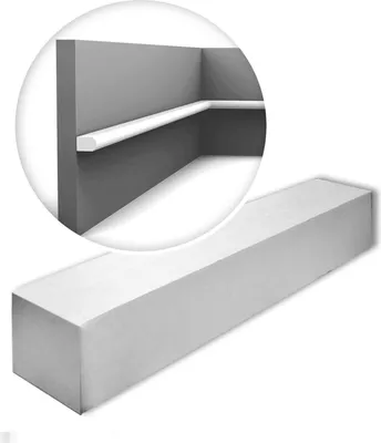 Obrázek produktu pro Orac Decor PX209-box-10 MODERN RIBBON 1 karton s 10 ozdobnými lištami Nástěnná lemovací lišta styl moderna barva bílá | 20 m