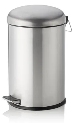 Produktbild von 2x Treteimer mit Kunststoffeinsatz, Ø 30 cm, 20 ltr., Edelstahl