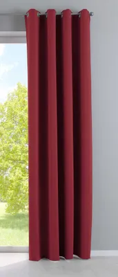 Produktbild von Vorhang Blickdicht »NewYork« Bordeaux HxB 245x140 cm 1er-Pack Thermo-Gardine Verdunkelungsvorhang Blackout Ösen schalldämmend UV-Schutz Raffhalter, 201920600
