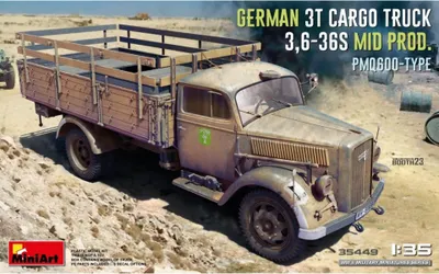 Productafbeelding van MiniArt 1:35 Duitse 3-tons transportwagen, productieproces. Artikelnummer: PmQ600