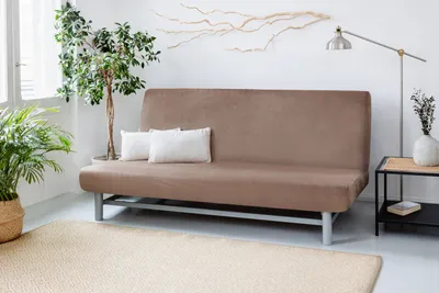 Produktbild von Ersatzbezug fur IKEA NYHAMN und BEDDINGE Sofa-Schonbezug aus Samt und Plüsch 3-Sitzer dicker Stretchstoff Sofabettbezug einfarbig rutschfestem elastisch passt auf Klappsofa ohne Armlehnen