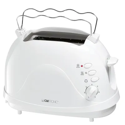 Produktbild von CLATRONIC Toaster 2Scheiben 700W Auft. Aufw. Brötchenaufs. weiß TA 3565 WS