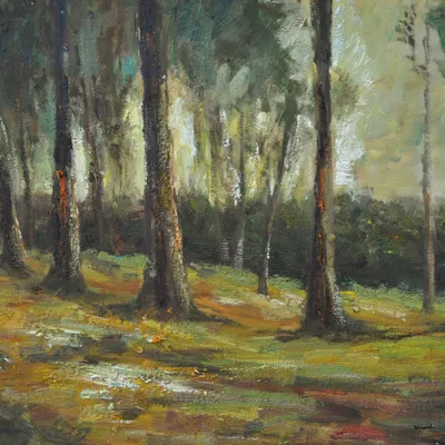 Zdjęcie produktu dla Vincent Van Gogh Kunstdruck Bild - Waldrand, 1882 (100 x 100 cm)